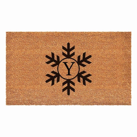 Calloway Mills Monogram Door Mat, Black, Natural, 36 in W x 72 in L 108793672Y